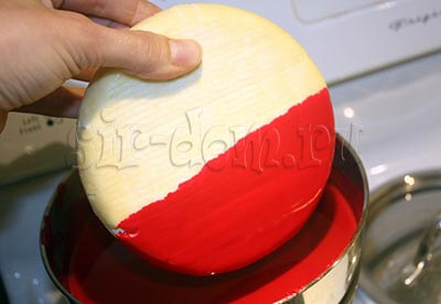покрытие воском для сыра сырной головки